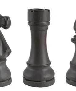 Bizzotto Oggettistica>DECORAZIONE CHESS 3FIGURE ANTRACITE ASS3