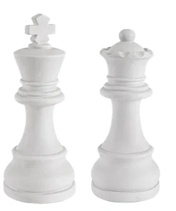 Bizzotto Oggettistica>DECORAZIONE CHESS RE-REGINA BIANCO ASS2