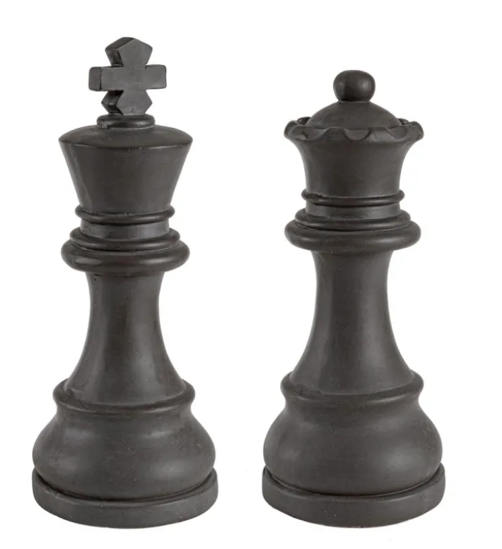 Bizzotto Oggettistica>DECORAZIONE CHESS RE-REGINA ANTR ASS2