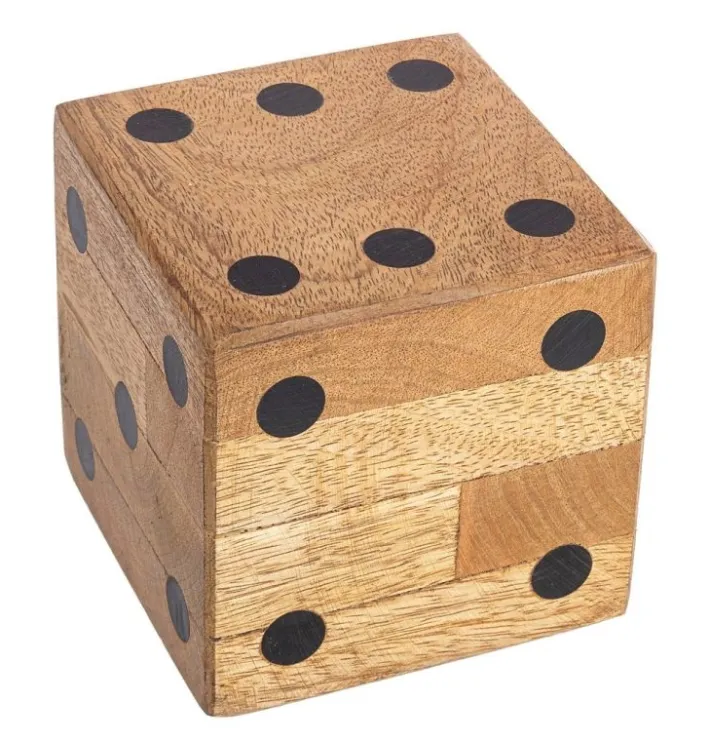 Bizzotto Oggettistica>DECORAZIONE DADO FORTUNE 10.5X10.5