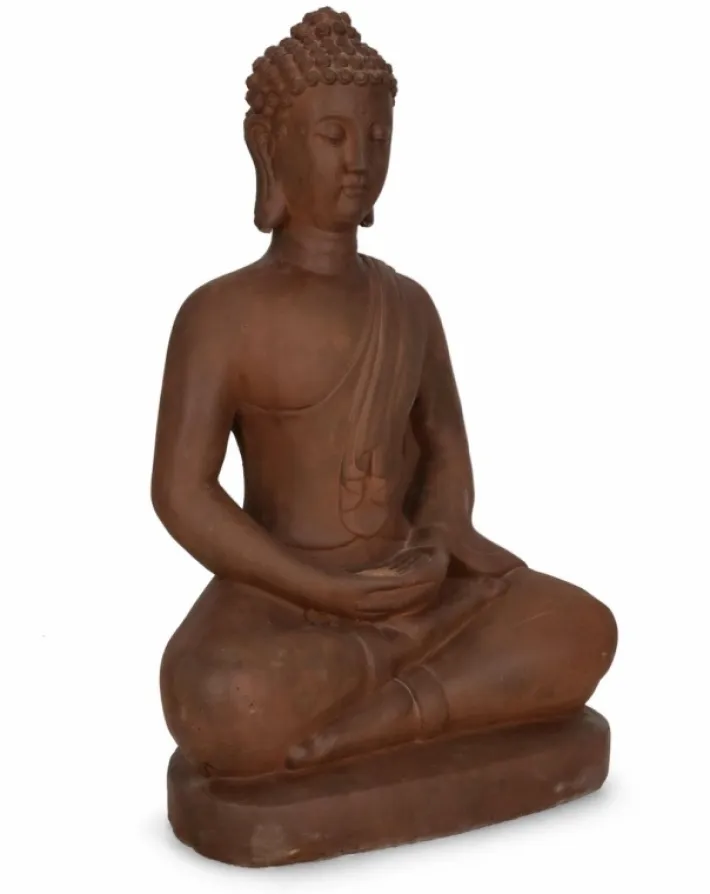 Bizzotto Oggettistica>DECORAZIONE MEILI BUDDHA SEDUT RUSTY H75
