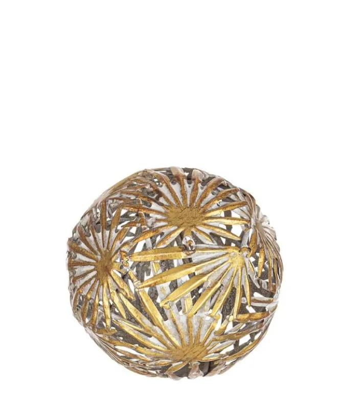 Bizzotto Oggettistica>DECORAZIONE SFERICA MIRLEFT FOGLIA D12,5