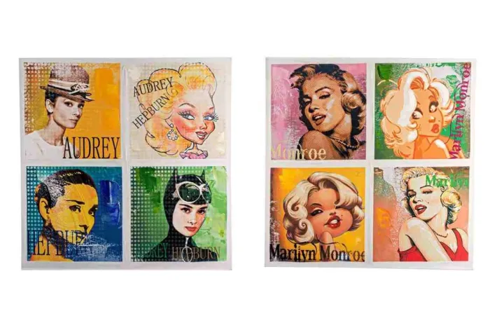 Bizzotto Quadri E Stampe>DIPINTO OLIO CROWN P453-1-2 ASS2 60X60