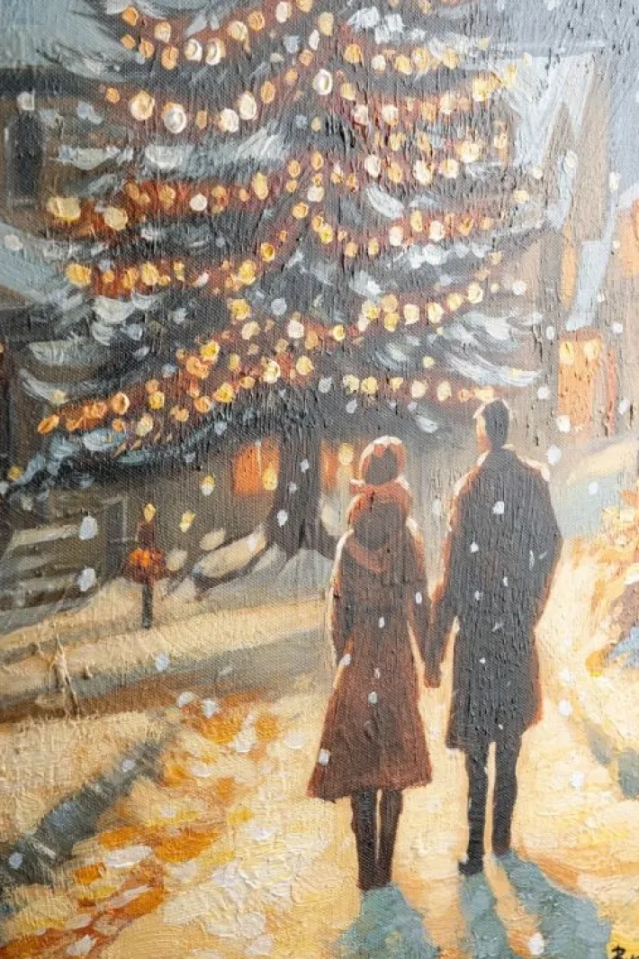 Bizzotto Oggettistica>DIPINTO SILENT NIGHT 5008 50X70