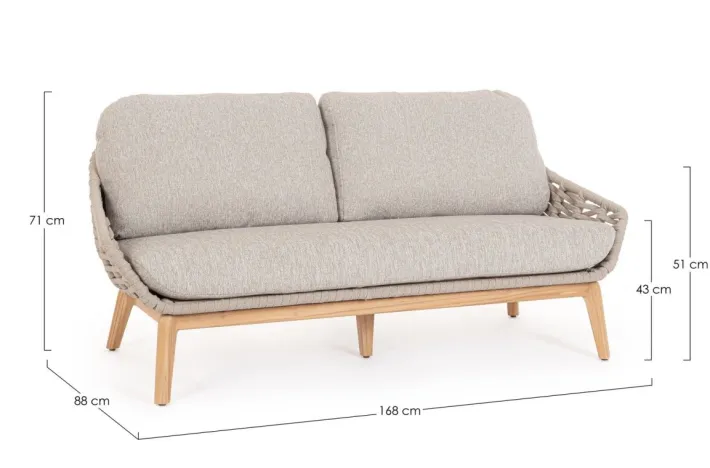 Bizzotto Divani>DIVANO 2/3 POSTI BEIGE - TAMIRES