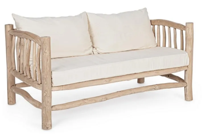 Bizzotto Divani>DIVANO CON CUSCINO IN TEAK - SAHEL