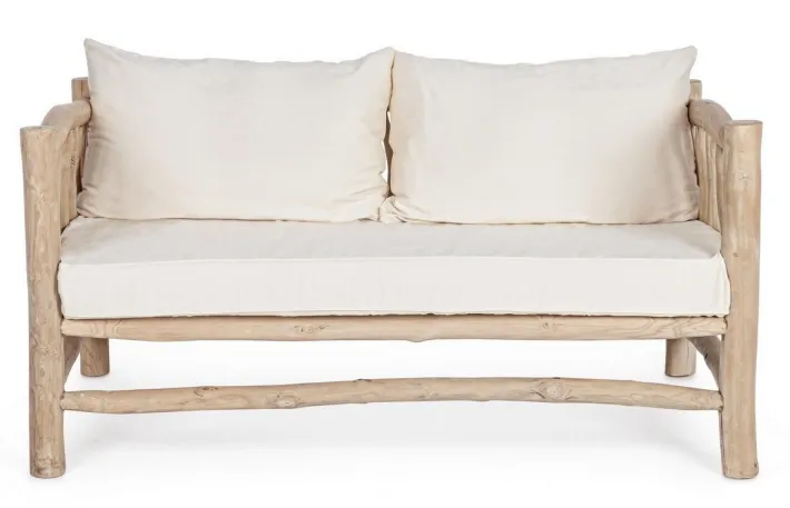 Bizzotto Divani>DIVANO CON CUSCINO IN TEAK - SAHEL