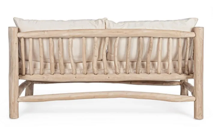 Bizzotto Divani>DIVANO CON CUSCINO IN TEAK - SAHEL