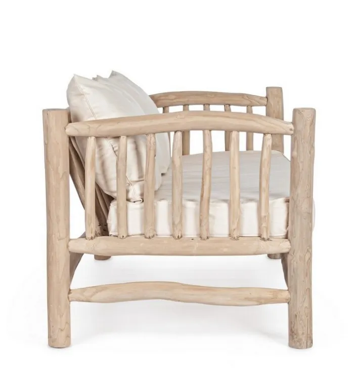 Bizzotto Divani>DIVANO CON CUSCINO IN TEAK - SAHEL