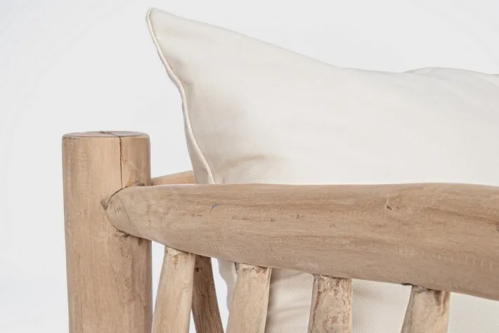 Bizzotto Divani>DIVANO CON CUSCINO IN TEAK - SAHEL