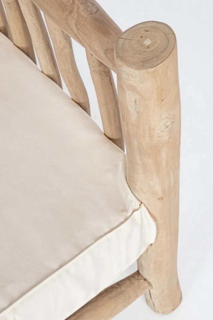 Bizzotto Divani>DIVANO CON CUSCINO IN TEAK - SAHEL