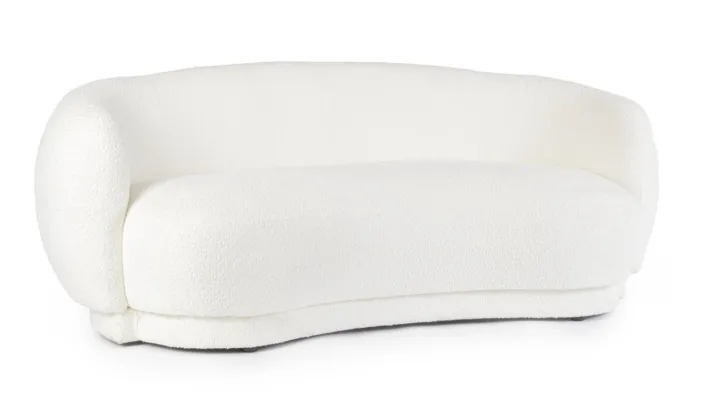 Bizzotto Divani>DIVANO EFFETTO BOUCLE' BIANCO - TECLA