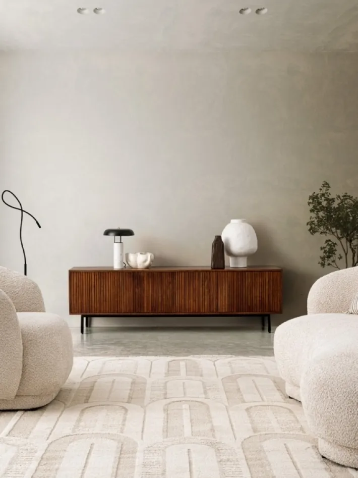 Bizzotto Divani>DIVANO EFFETTO BOUCLE' NATURALE - TECLA