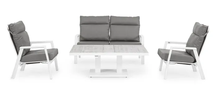 Bizzotto Divani>DIVANO IN ALLUMINIO BIANCO JX11 - KLEDI