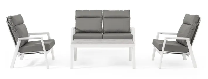Bizzotto Divani>DIVANO IN ALLUMINIO BIANCO JX11 - KLEDI