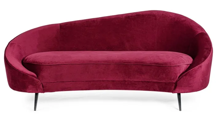 Bizzotto Divani>DIVANO IN VELLUTO COLOR WINE - SERAPHIN