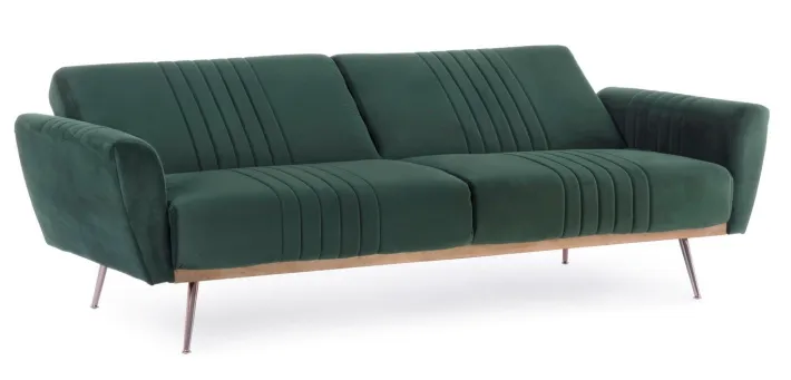 Bizzotto Divani Letto>DIVANO LETTO IN VELLUTO VERDE SCURO - JOHNNY