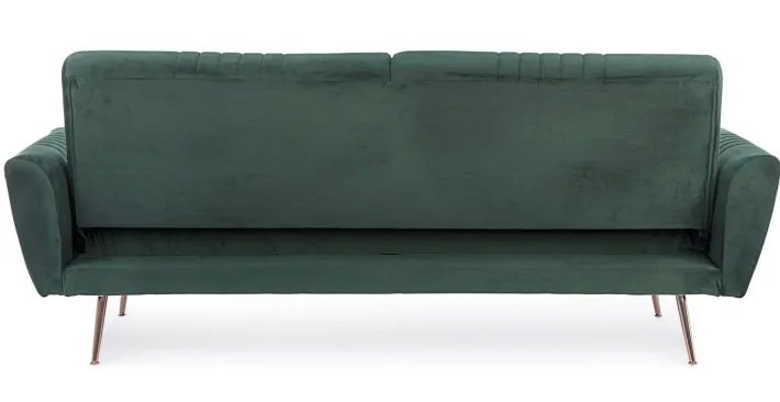 Bizzotto Divani Letto>DIVANO LETTO IN VELLUTO VERDE SCURO - JOHNNY