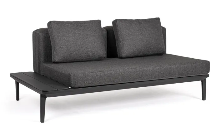 Bizzotto Divani>DIVANO LOUNGE IN ALLUMINIO ANTRACITE WG21 - MATRIX