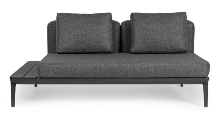 Bizzotto Divani>DIVANO LOUNGE IN ALLUMINIO ANTRACITE WG21 - MATRIX