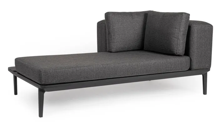 Bizzotto Divani>DIVANO LOUNGE IN ALLUMINIO ANTRACITE WG21 - MATRIX