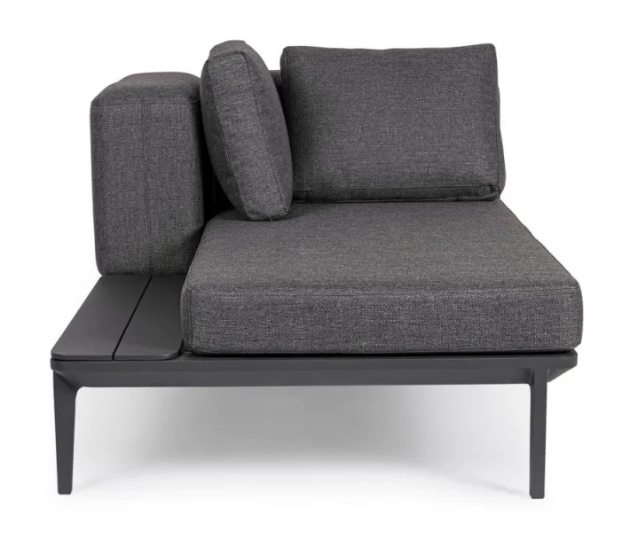 Bizzotto Divani>DIVANO LOUNGE IN ALLUMINIO ANTRACITE WG21 - MATRIX