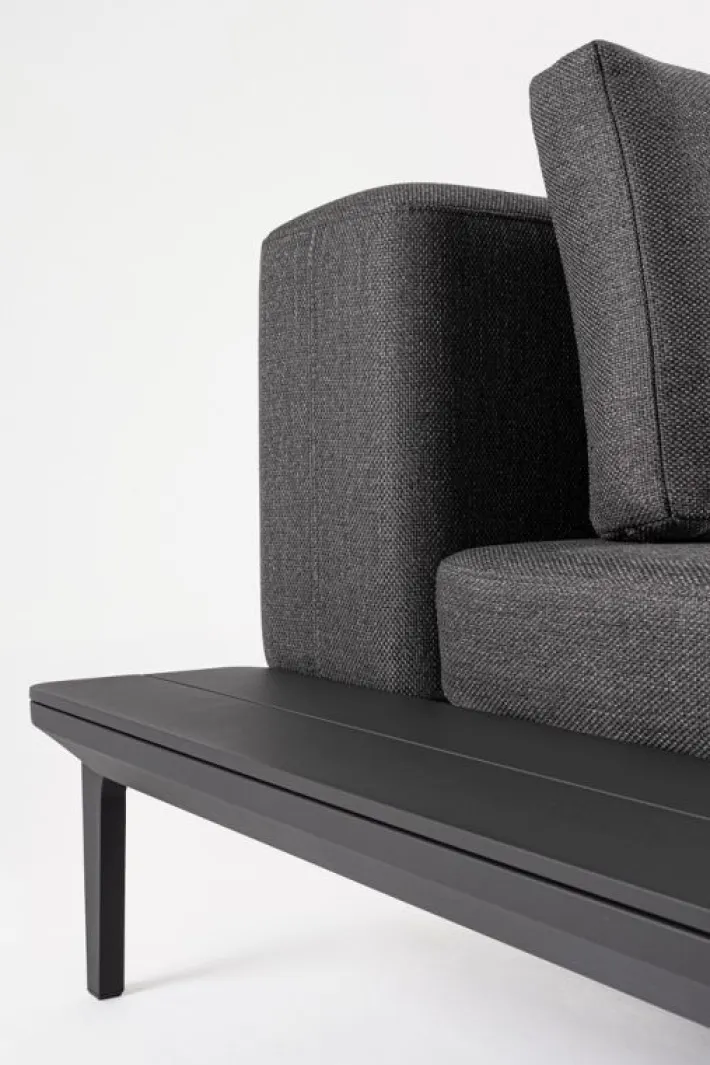 Bizzotto Divani>DIVANO LOUNGE IN ALLUMINIO ANTRACITE WG21 - MATRIX