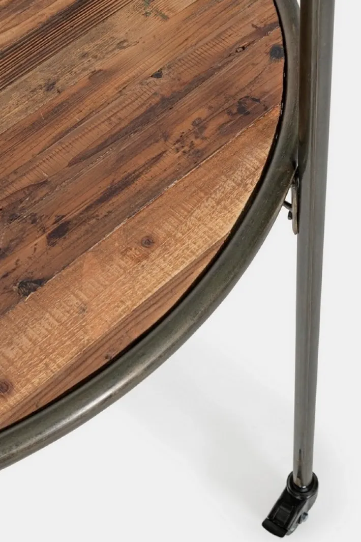 Bizzotto Carrelli Ed Espositori>ESPOSITORE IN LEGNO CON RUOTE