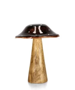 Bizzotto Oggettistica>FUNGO JASPER STAND MARRONE-NAT H15