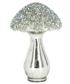 Bizzotto Oggettistica>FUNGO VT BRILLANT STAND ARGENTO H19