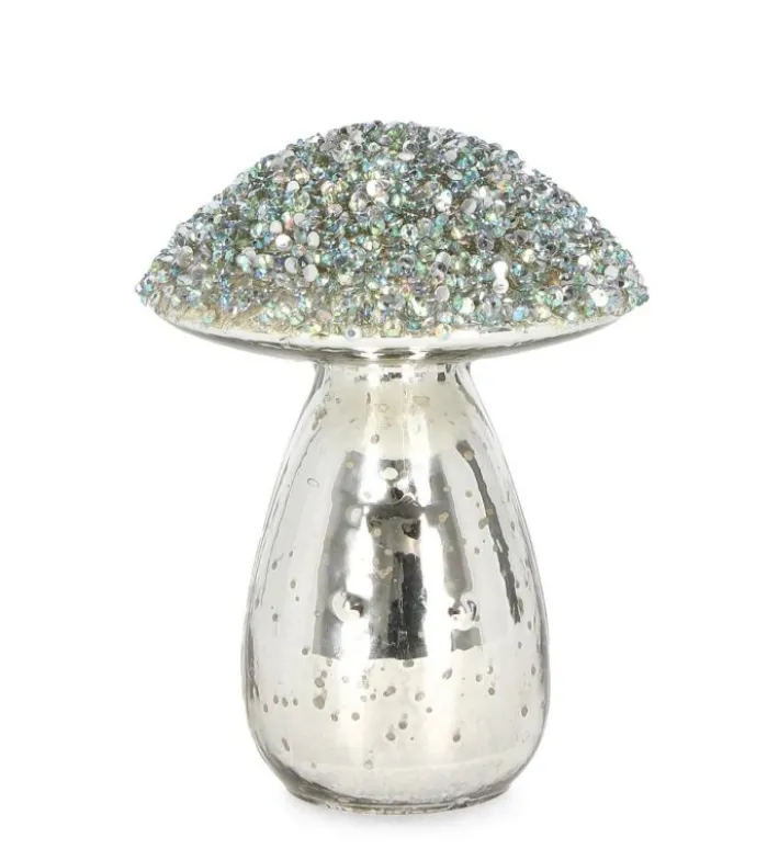 Bizzotto Oggettistica>FUNGO VT BRILLANT STAND ARGENTO H13