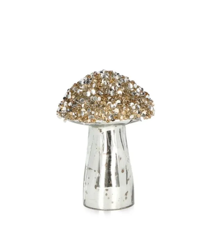 Bizzotto Oggettistica>FUNGO VT BRILLANT STAND ORO H10