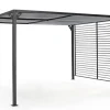 Bizzotto Pergole E Gazebo>GAZEBO IN ALLUMINIO 3X3.6 ANTRACITE LH32 - NOAH