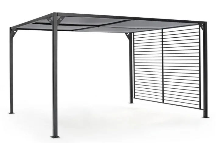 Bizzotto Pergole E Gazebo>GAZEBO IN ALLUMINIO 3X3.6 ANTRACITE LH32 - NOAH