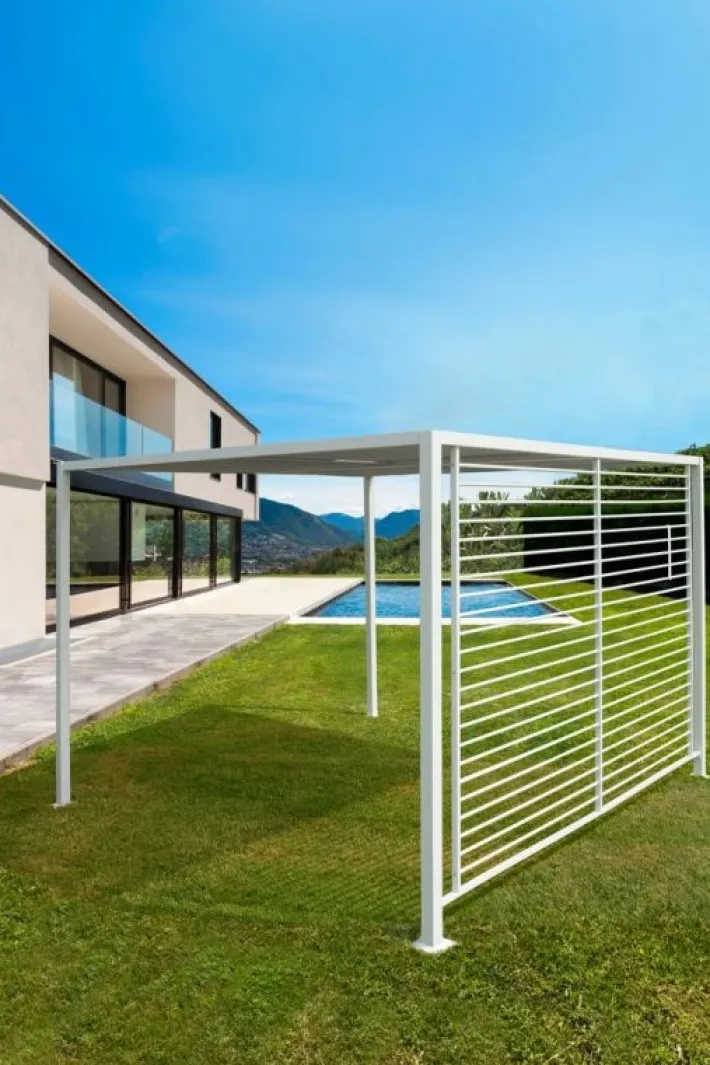 Bizzotto Pergole E Gazebo>GAZEBO IN ALLUMINIO 3X3.6 BIANCO LH30 - NOAH