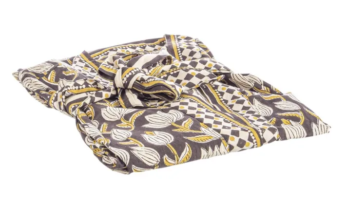 Bizzotto Accessori In Tessuto>KIMONO CALAIS NERO C-TULIPANO-ROMBO