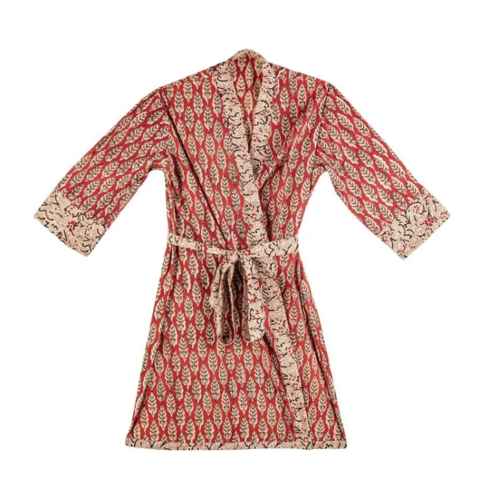 Bizzotto Accessori In Tessuto>KIMONO LORIENT ROSSO C-FOGLIA-FIORE PICC