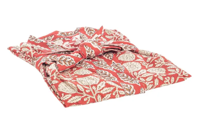 Bizzotto Accessori In Tessuto>KIMONO LORIENT ROSSO C-FOGLIA-FIORE GRAN