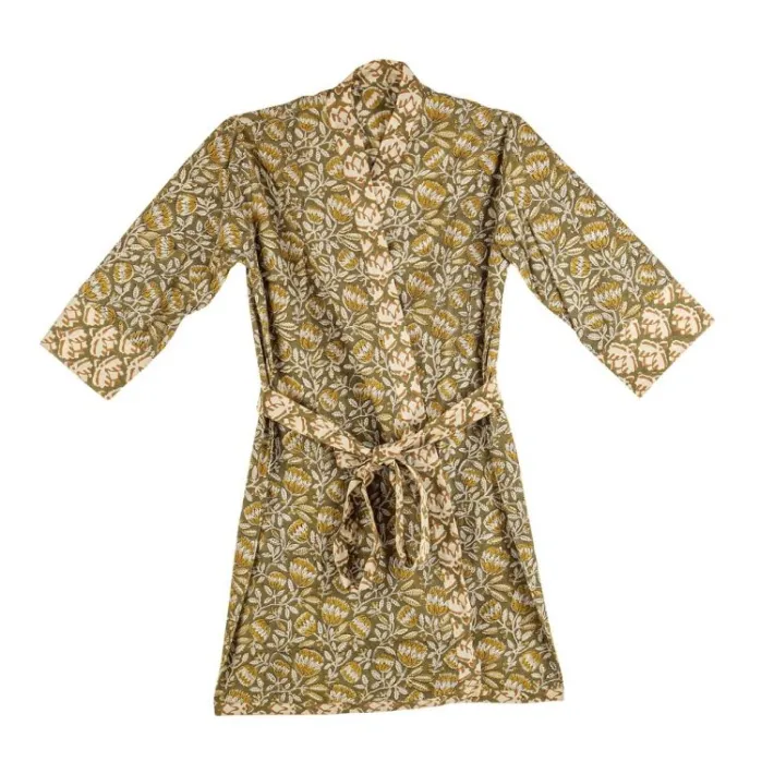 Bizzotto Accessori In Tessuto>KIMONO REIMS VERDE C-FIORE-LOTO