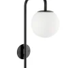 Bizzotto Lampade Da Parete>LAMPADA APPLIQUE DELPHINE TO NERO H50