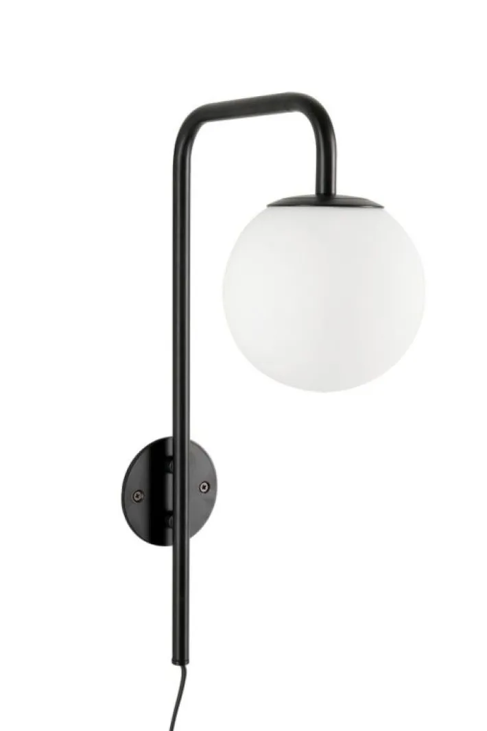 Bizzotto Lampade Da Parete>LAMPADA APPLIQUE DELPHINE TO NERO H50