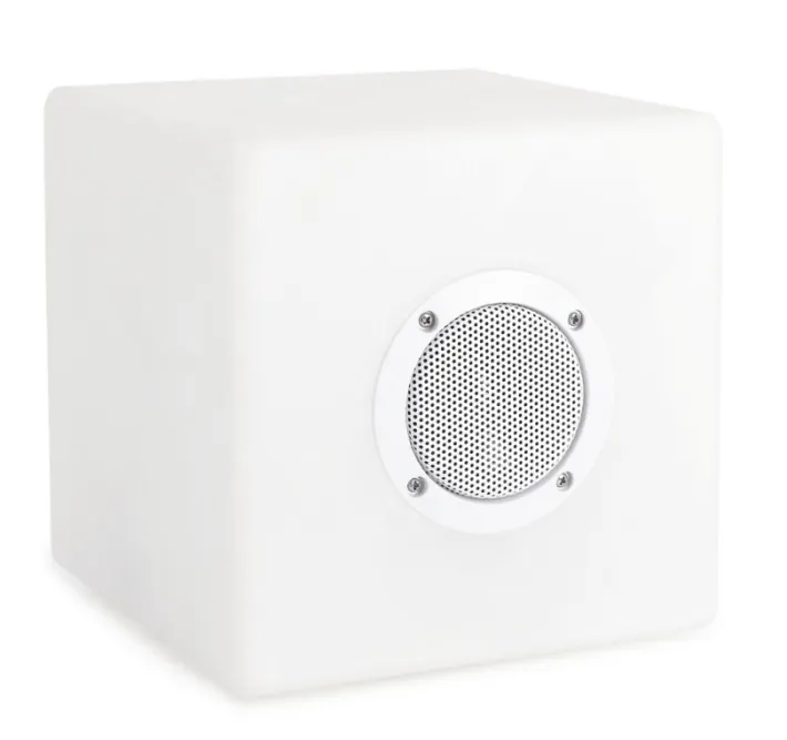 Bizzotto Illuminazione>LAMPADA LED SPEAKER IN PLASTICA 20X20 - CUBO
