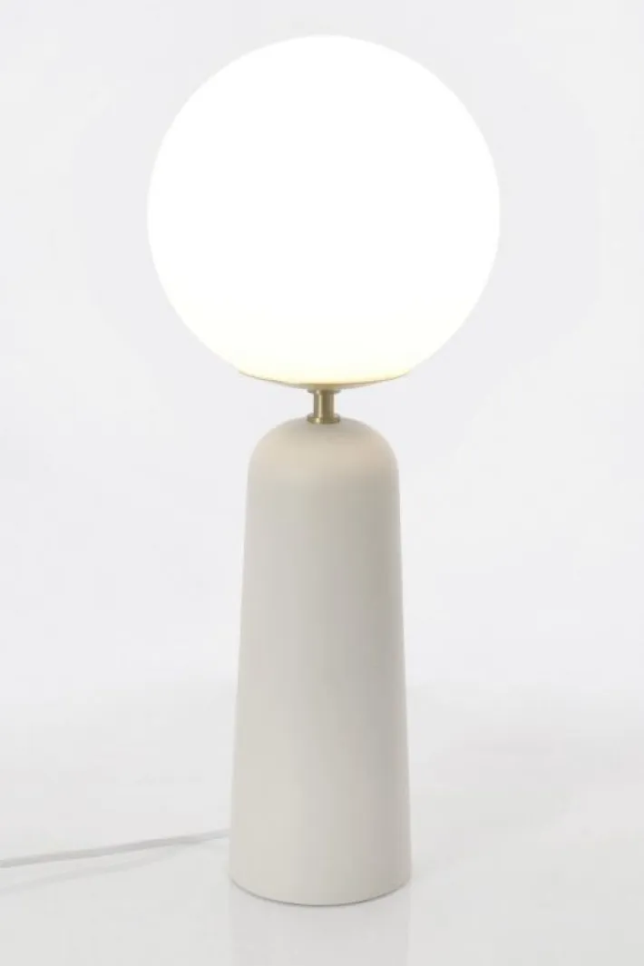 Bizzotto Lampade Da Tavolo>LAMPADA TAV. DELPHINE TONDO BIANCO H51