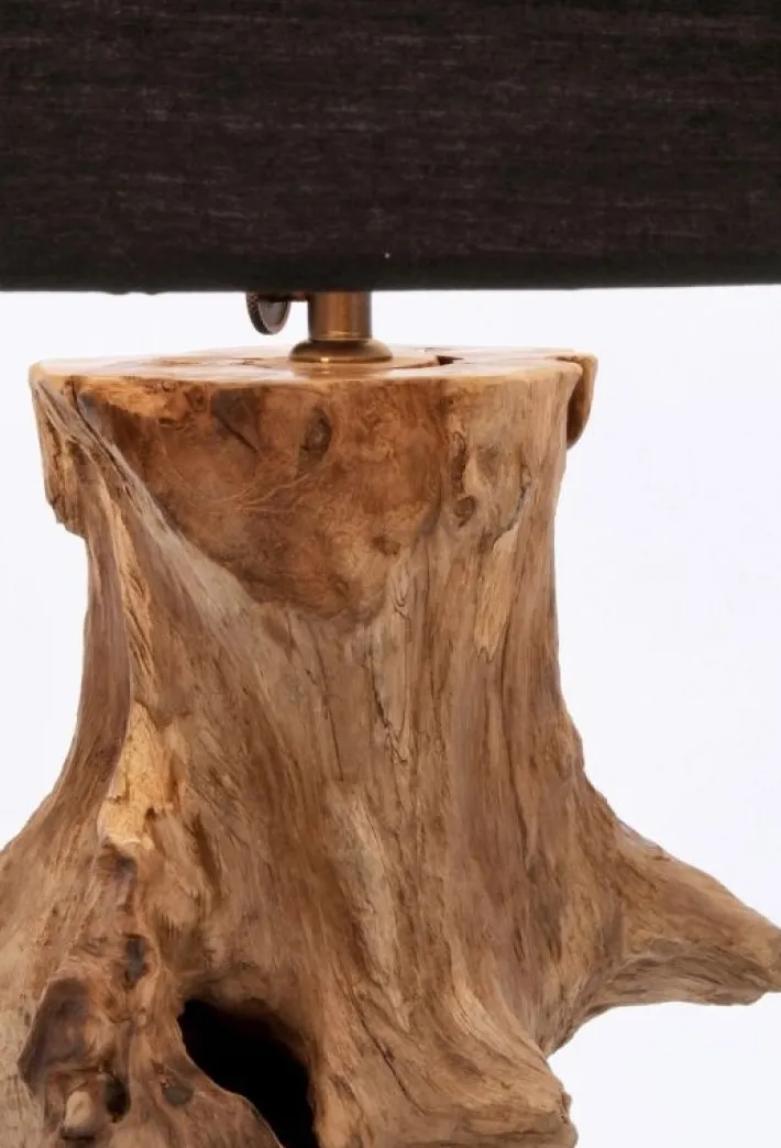 Bizzotto Lampade Da Tavolo>LAMPADA TAV. ESROOTS NERO H55