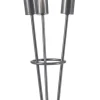 Bizzotto Lampade Da Tavolo>LAMPADA TAV. FIACCOLA 3LUCI ARGENTO H45