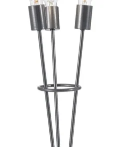Bizzotto Lampade Da Tavolo>LAMPADA TAV. FIACCOLA 3LUCI ARGENTO H45
