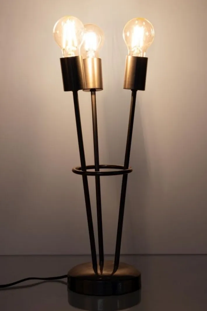 Bizzotto Lampade Da Tavolo>LAMPADA TAV. FIACCOLA 3LUCI ARGENTO H45