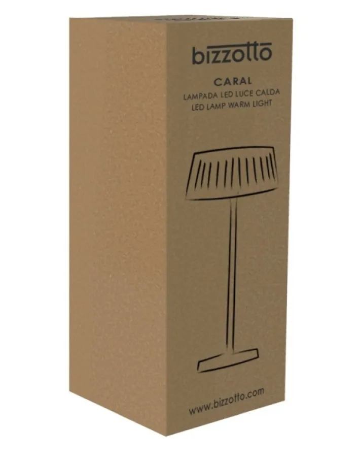 Bizzotto Illuminazione>LAMPADA TAV. LED CARAL NERO H36,5