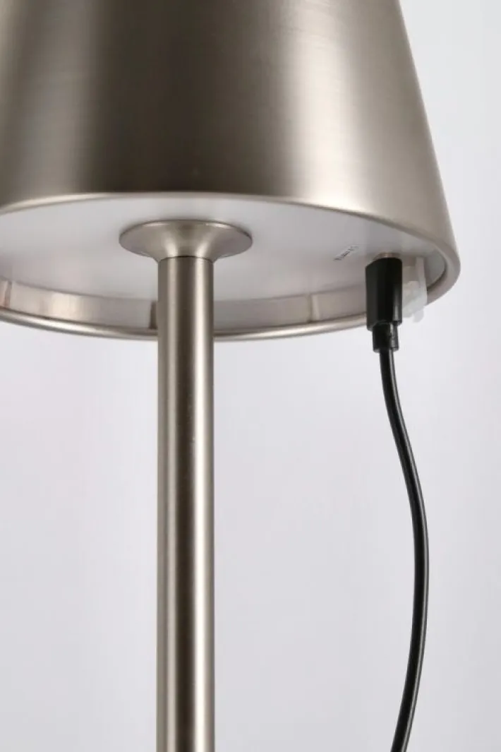 Bizzotto Illuminazione>LAMPADA TAV. LED ETNA ARGENTO H38