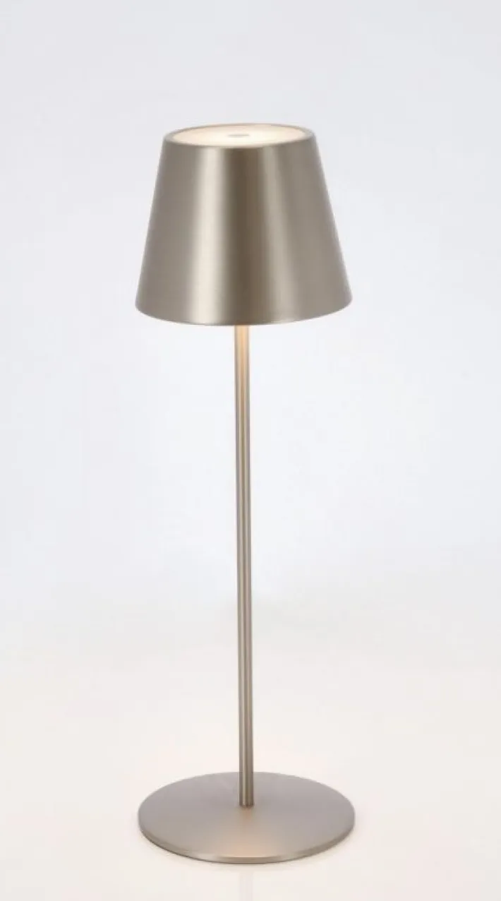 Bizzotto Illuminazione>LAMPADA TAV. LED ETNA ARGENTO H38